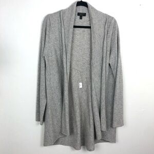 Grey Cashmere Cardigan with Moto detailing | Charter club